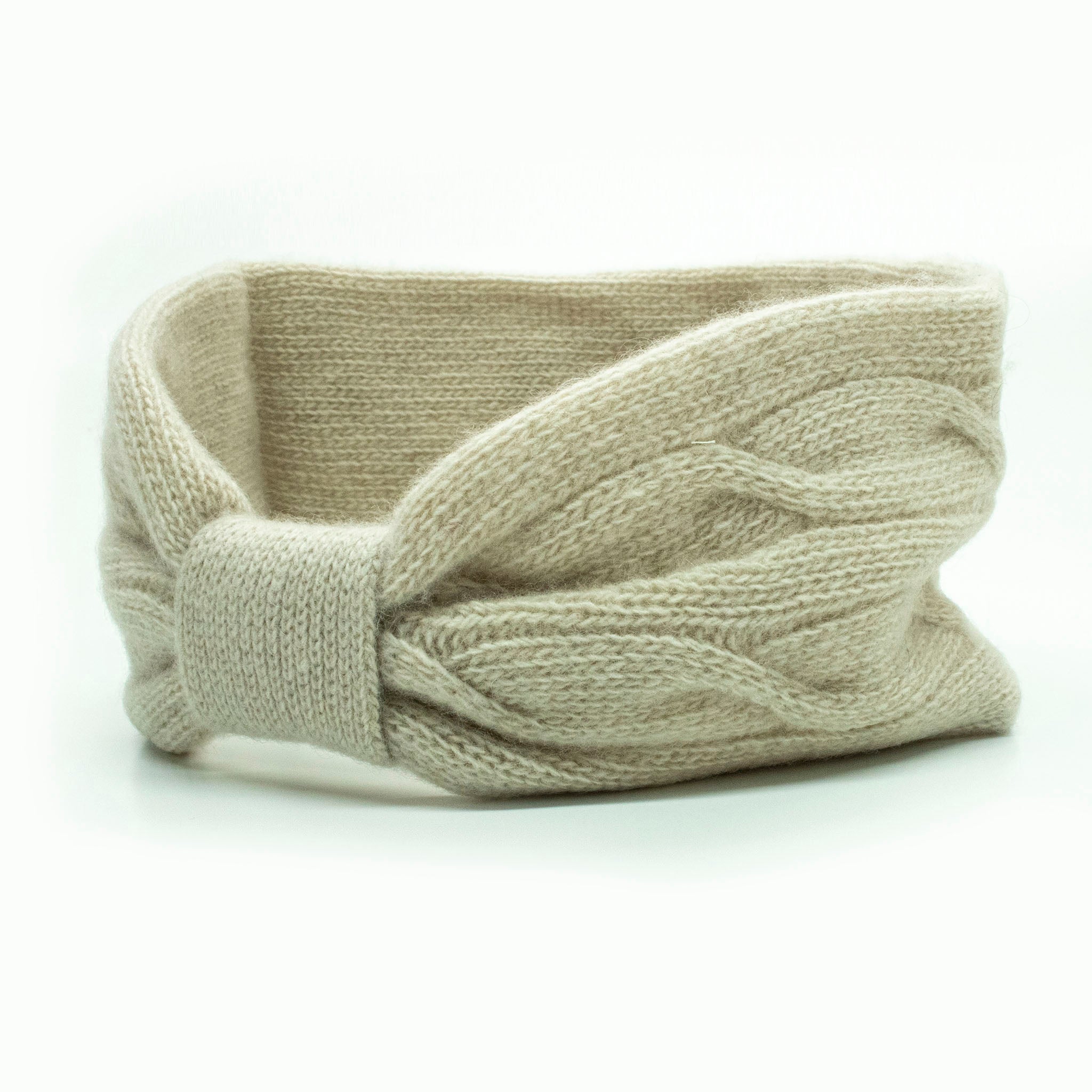 CASHMERE CABLE HEADBAND
