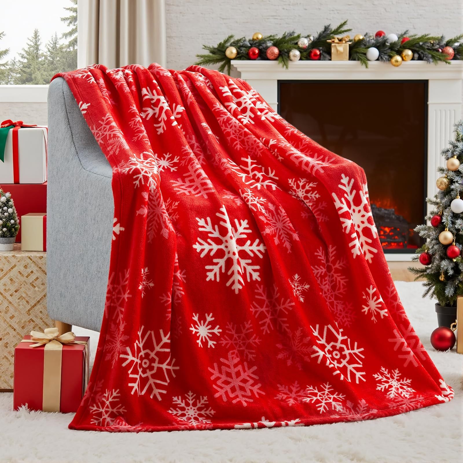 Christmas Blanket Soft Flannel Christmas Blanket Warm Plush