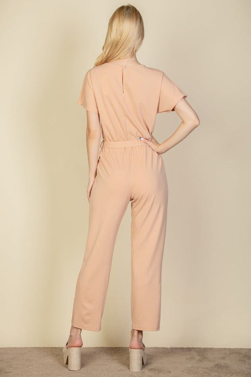 Tie Waist Relaxed Jumpsuit (CAPELLA)