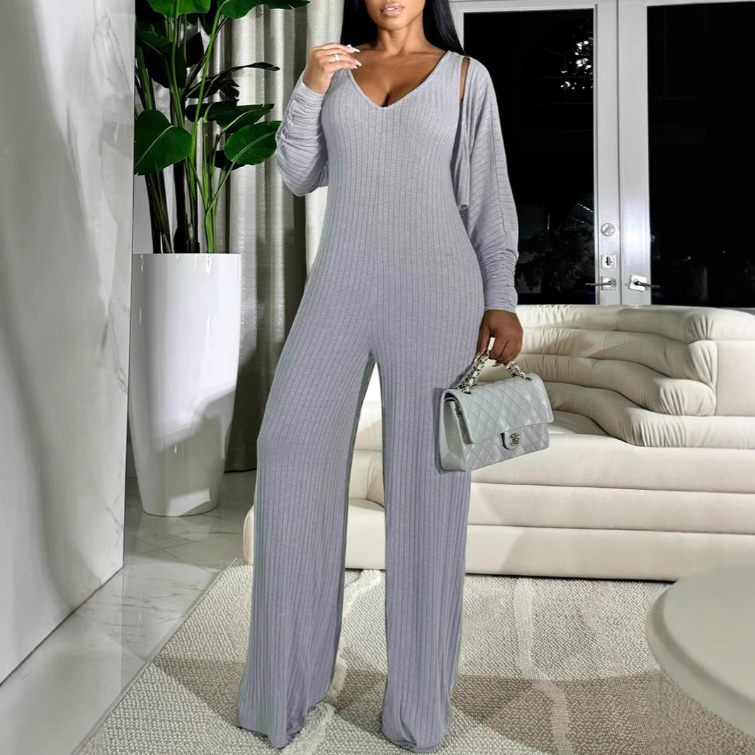 Design Sense Out Casual Slim Fit Sexy And Personalized Fashion Women's Jumpsuit
