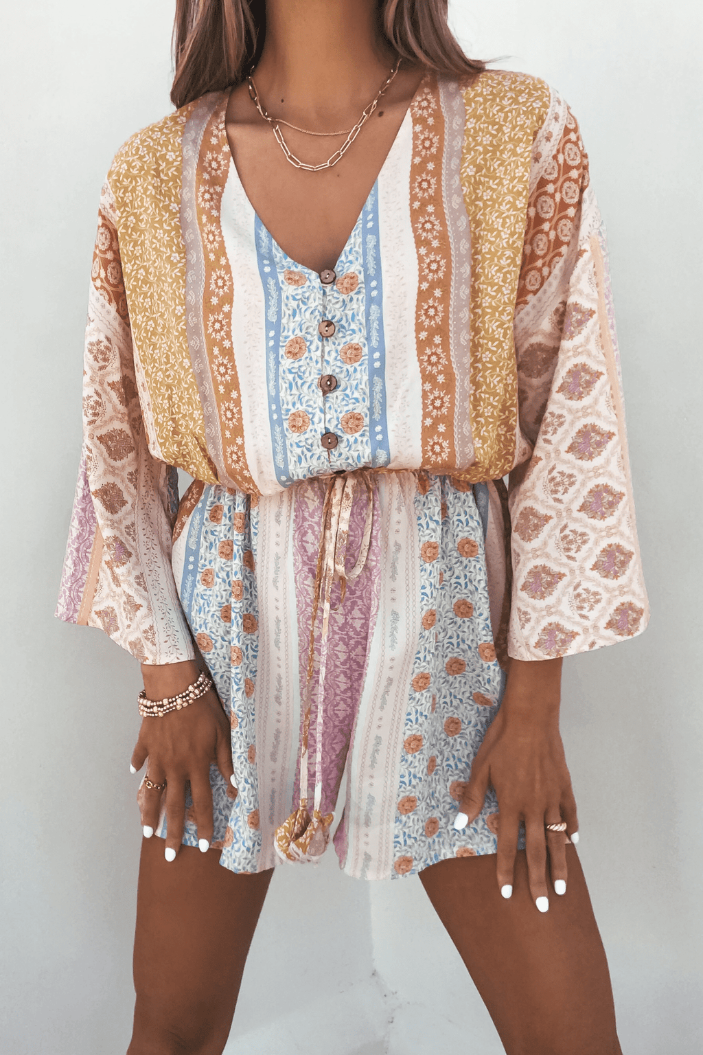 Callie's Painted Days Multi Print Romper - DOORBUSTER