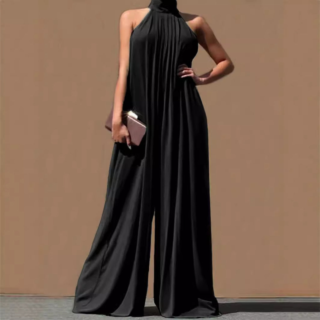 Casual Chiffon Sleeveless Women's Clothing Loose Sexy Temperament Jumpsuit