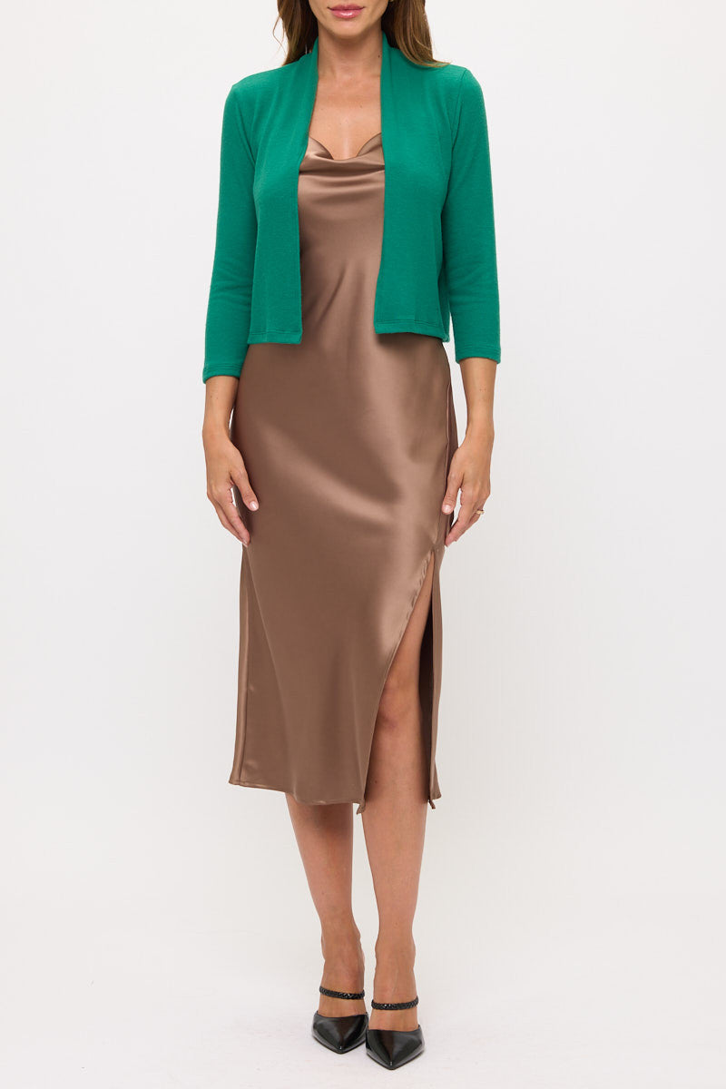 Brushed Knit Cashmere Bolero