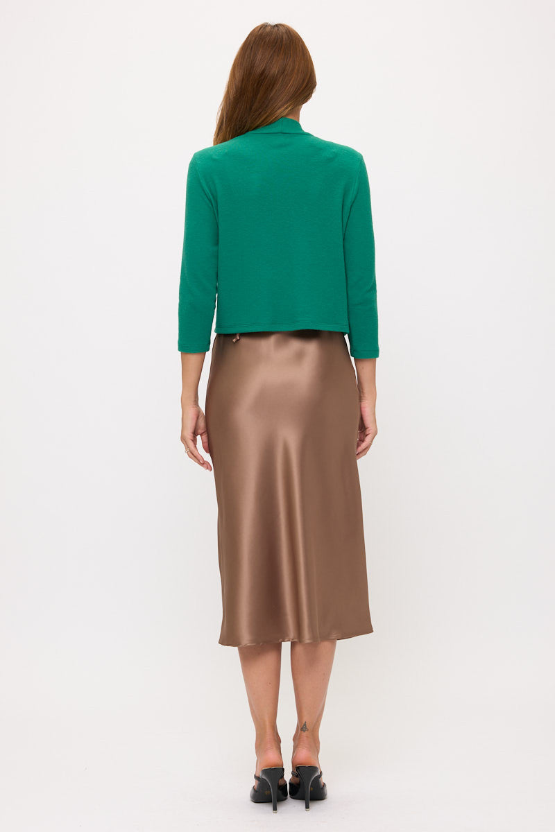 Brushed Knit Cashmere Bolero